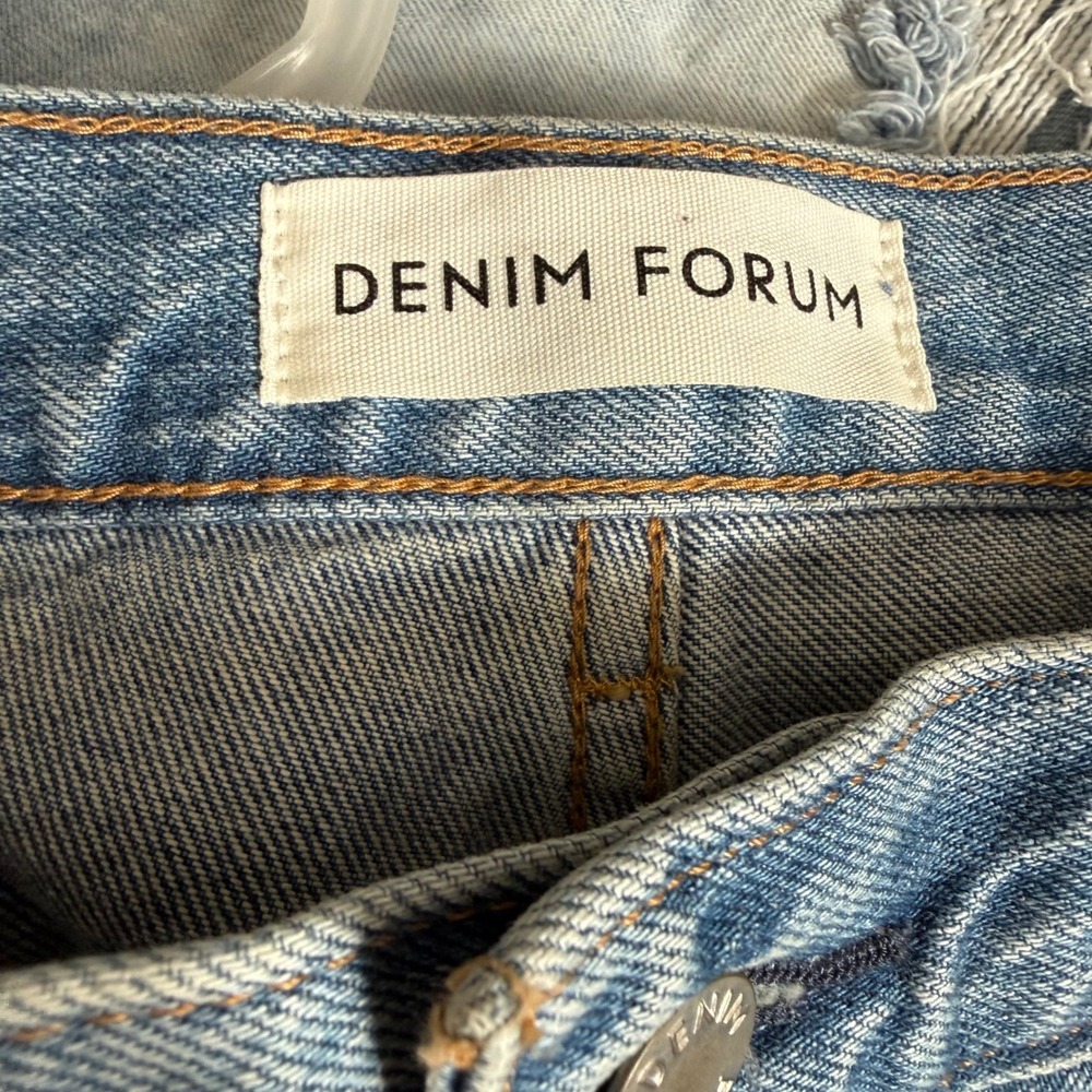 Denim Forum‎ Aritzia Carpenter Lo-Rise Loose Jeans 27 Light Wash Organic Cotton - Picture 5 of 9